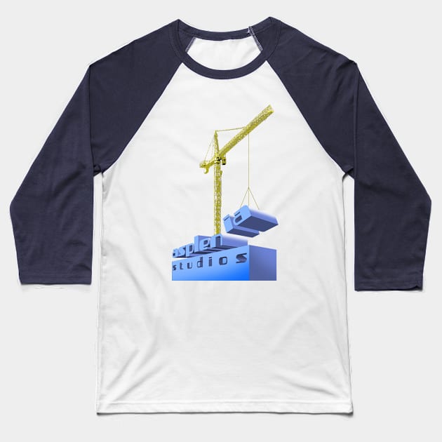 Asplenia Studios Construction Site Baseball T-Shirt by AspleniaStudios